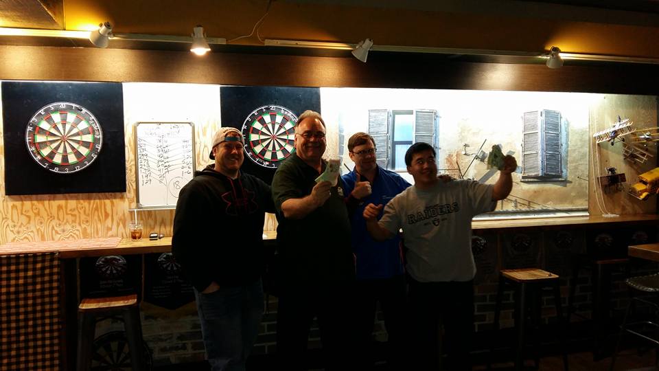 My partner and I took home first place money at the SIDL monthly dart tourney last night... 