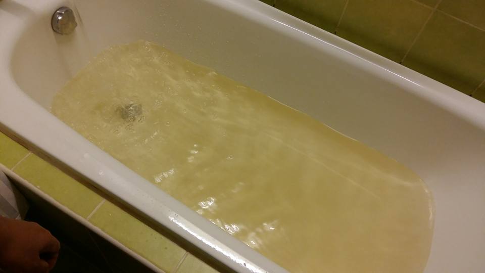 ...than this one.  When I saw the color of the water I nixed the bath...