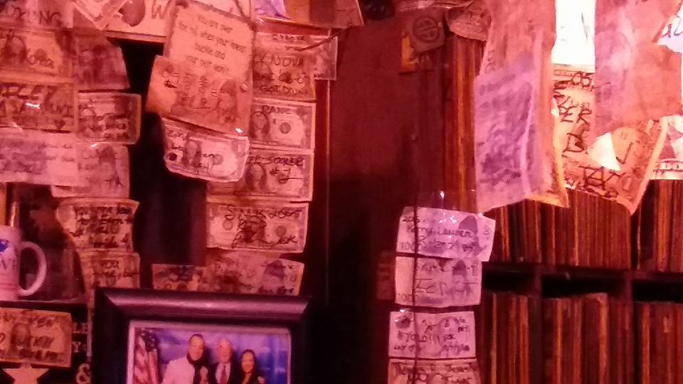 The Opry just might be the oldest bar still operating in Itaewon. Customers from years past have left their money as a reminder of their visit. Every wall in the place is covered in them. Hell, I probably have one up there somewhere too...