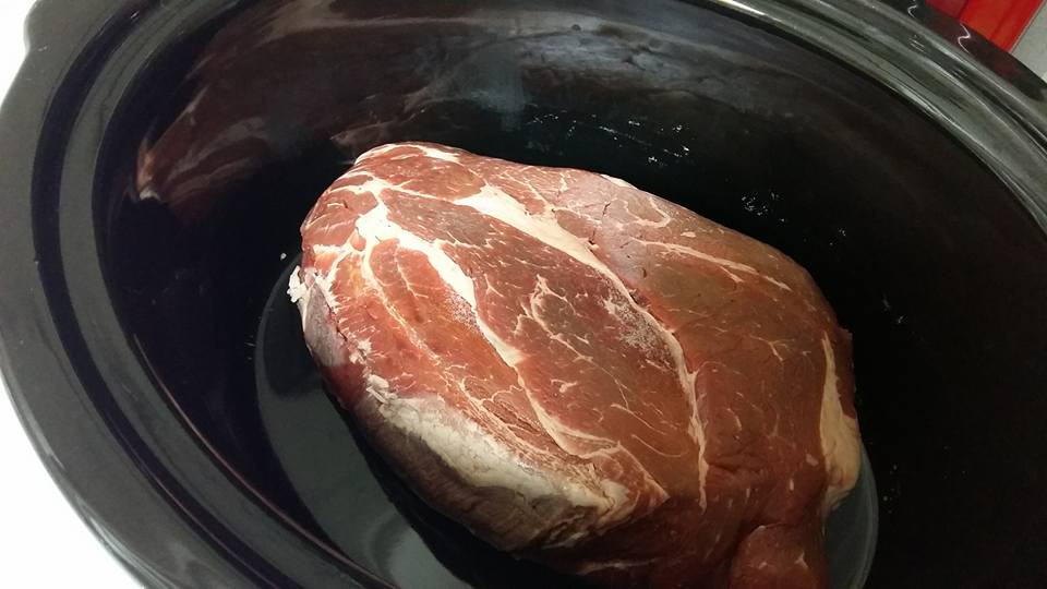 Woke up too early (got to remember to turn the sound off on my phone, although truthfully I was too drunk to even plug in the charger last night). Anyway, I like to make something in the Crock Pot on Sundays, so I set about making a pot roast...