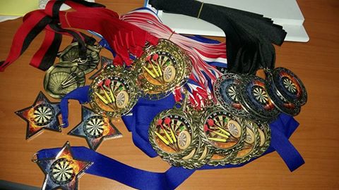 There'll be medals for special achievements (180, 9 mark, high-in and high-out)...