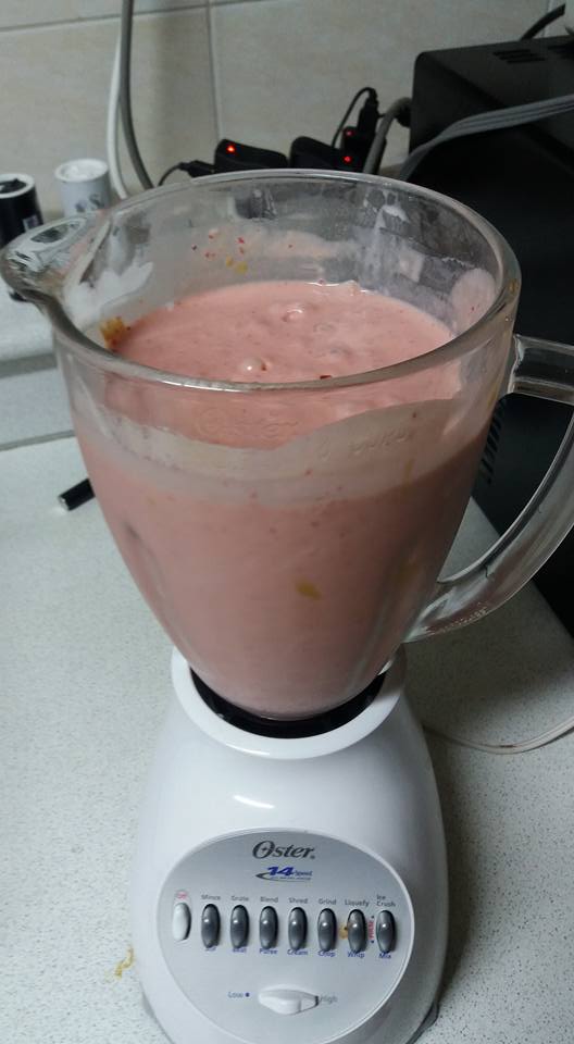 My strawberry-banana smoothie for dessert was most excellent however...