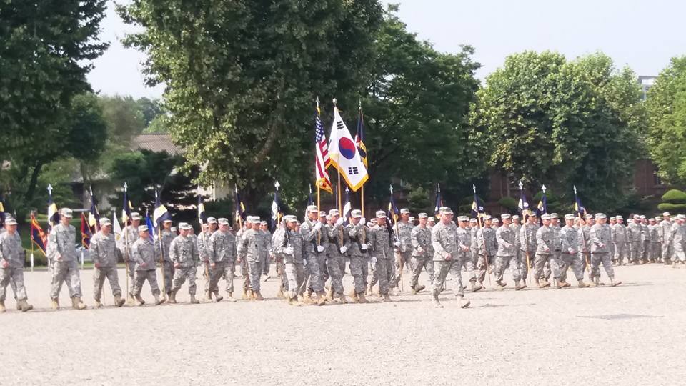 Attended the Change of Command ceremony for the Korean Service Corps commander...