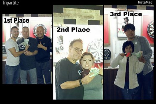 And it proved to be a pretty successful evening at darts for the Seoul contingent.