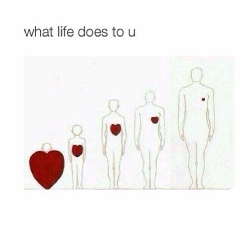Saw this on Facebook today and thought "sad but true".  Ah well, "who needs a heart when a heart can be broken"